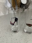 Set of 4 Highball Glasses 8oz Stiletto High Heels Clear Tumblers — photo 2
