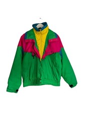 Vintage 1980s Nevica Block Colour Ski Jacket Size 38 12 Winter Snowboard Retro