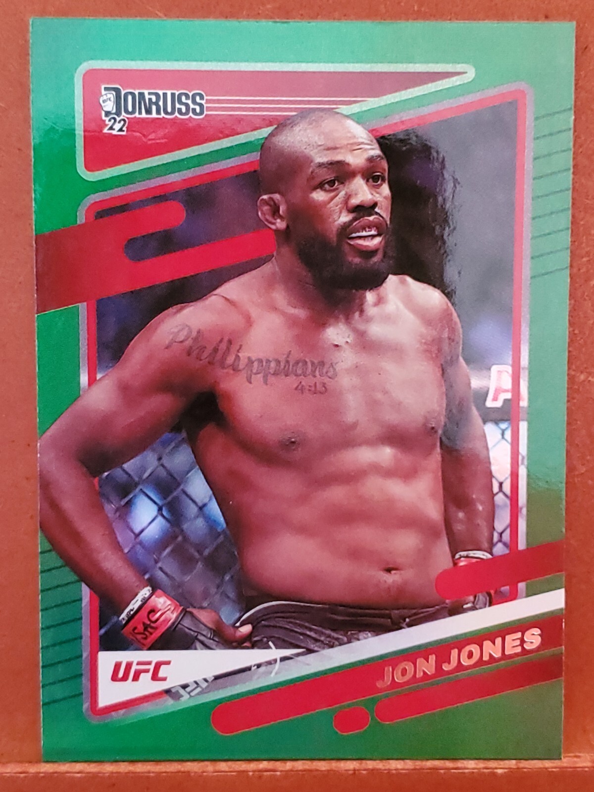 2022 Donruss UFC Green Flood #12 Jon Jones