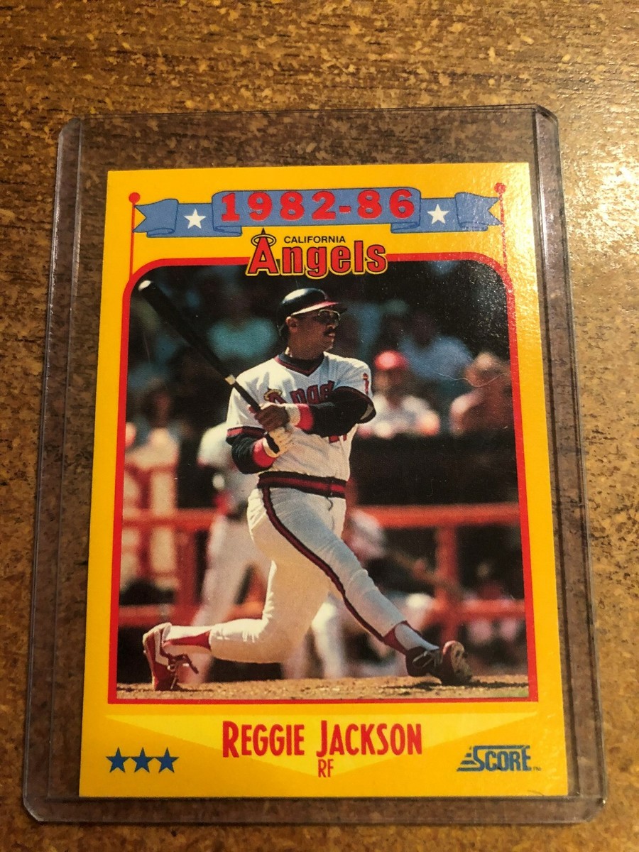 1988 Score Baseball # 503 Salute To Reggie Jackson 1982-1986
