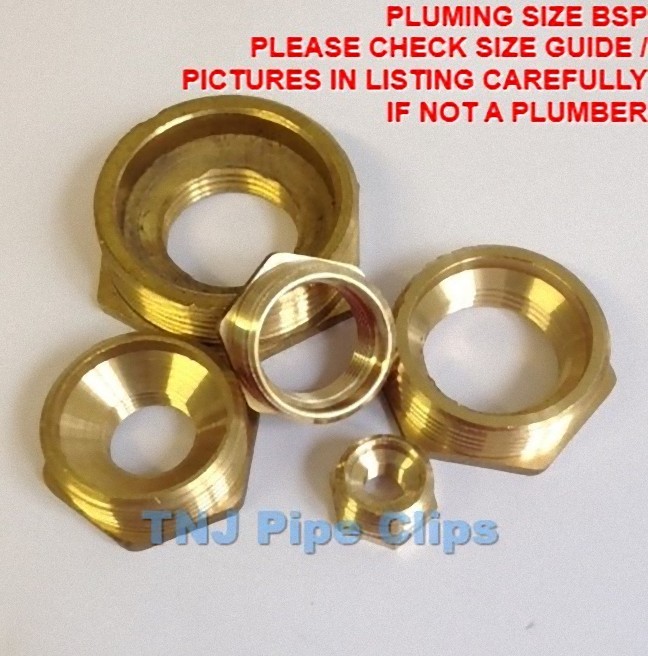 Brass Reducing Bushes / Reducer Various Sizes Male Female BSP