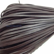 10Meter Solid Genuine Leather Flat Cord String Strip for Handmade Jewelry DIY
