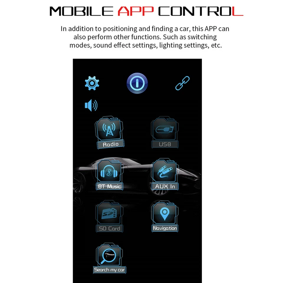 Radio estéreo para automóvil DIN único audio Bluetooth reproductor de MP3 receptor FM USB AUX TF Foto 4 de 4