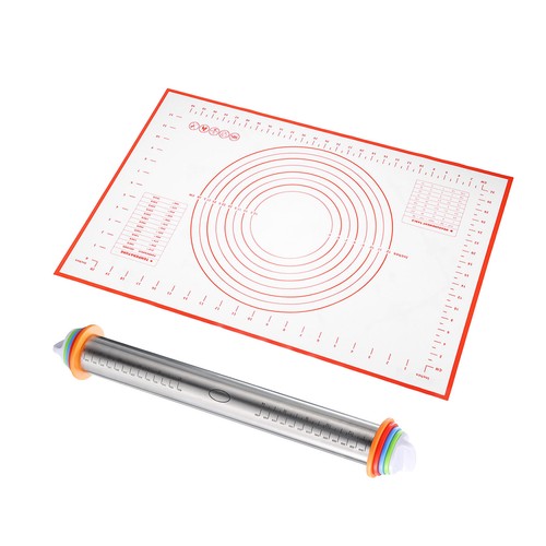 2 Stck. Nudel mit Silikon Backen Gebäckmatte 43 cm x 4,3 cm zum Backen - Bild 3 von 6