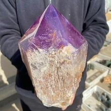 8lb Natural Amethyst Quartz Crystal polishing point Rough Specimen Healing