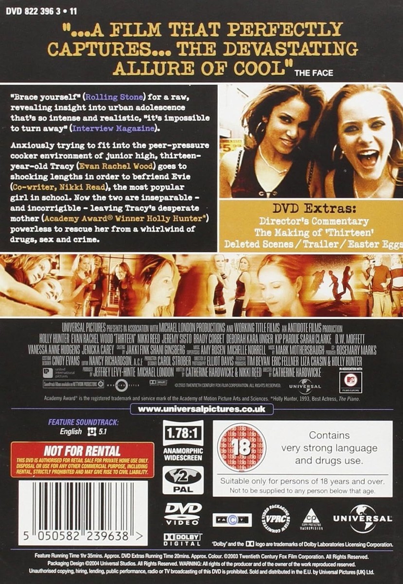 Thirteen (DVD, 2004) for sale online | eBay UK