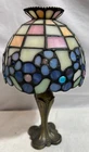 Party lite Stained Glass Tea Light Candle Holder Lamp Vintage Tiffany Style