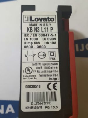 Lovato endschalter KB N3 L11 P