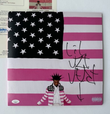 Lil Uzi Vert Signed Pink Tape Vinyl JSA LOA Rapper Flooded The