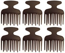 Fingerstyler - Afrokamm - Lockenkamm - schwarz - Multipack  6 oder 12 Stck.
