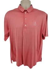 Peter Millar Polo Golf Shirt Size M Pink TPC Boston PGA Tournament Players Club