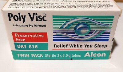 Poly Visc Lubricating Eye Ointment 2 x 3.5g Dry Irritated Eyes Double Pack | eBay Poly Visc Lubricating Eye Ointment 2 x 3.5g Dry Irritated Eyes Double Pack | eBay