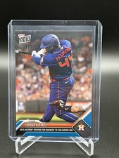2023 TOPPS NOW CARD #43 YORDAN ALVAREZ ASTROS QUICKEST TO 100 HR!! BLUE /49 !!