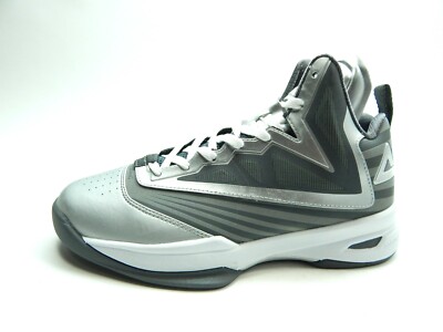 PEAK SPORT MEN'S SILVER CASTLE GREY SOARING SHOES SIZE 7 NO BOX