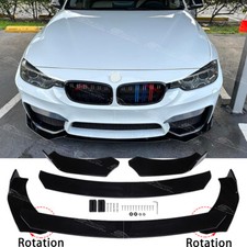 Glossy Black Front Bumper Spoiler Lip Splitter For 3 Series F30 E90 E92 E93 M3