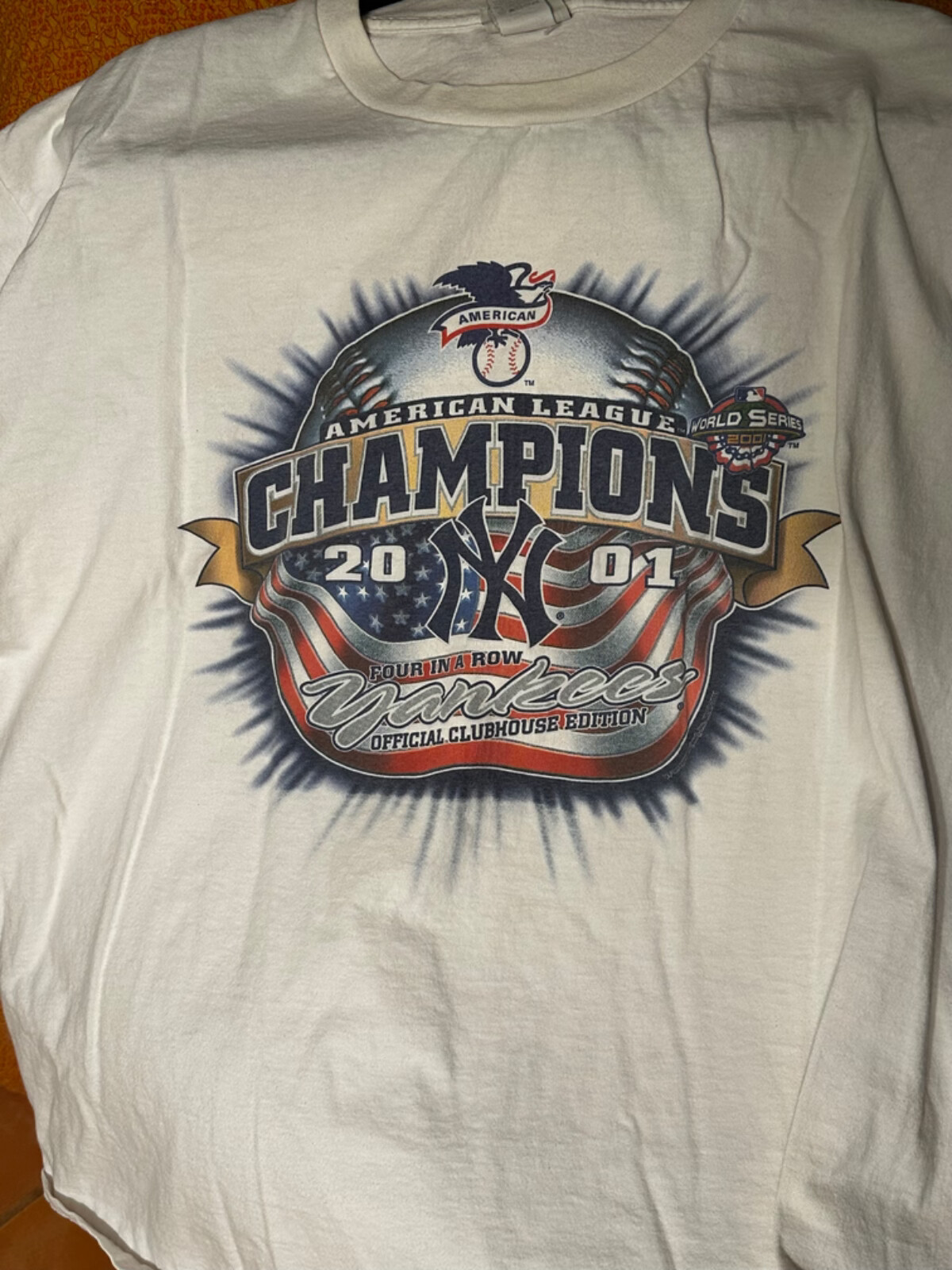 Yankees 2001 AL Champs Quattro di fila. Edizione Clubho Ufficiale
