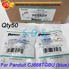 For Panduit Giga TX Cat6 jack blue CJ688TGBU BOX OF 50. Free shipping From USA