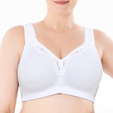 Women's Full Coverage Non Padded Wirefree Plus Size Minimizer Bra for Large Bust