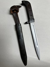 EARLY TYPE EAST GERMAN BAYONET WITH SCABBARD.