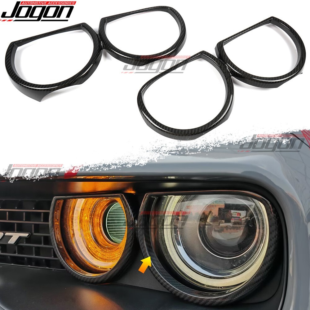 Dry Carbon For Dodge Challenger 15+ Demon 170 Hellcat HeadLight
