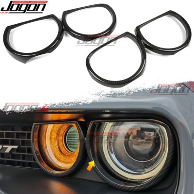 Dry Carbon For Dodge Challenger 15+ Demon 170 Hellcat HeadLight