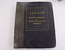 Scarce Jaguar Service Manual for Mark VII and XK120 Models