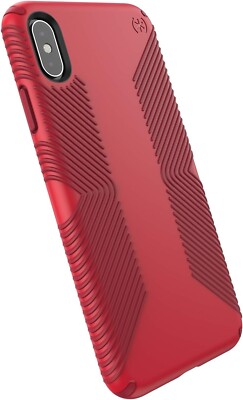 iPhone Xs Max Hülle - Original Speck Presidio Grip - Rot Case