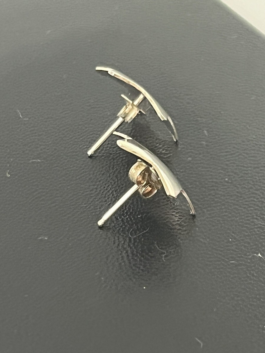 Sterling silver star celestial stud earrings  View 6