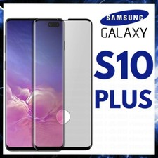 BLACK 9D CURVED TEMPERED GLASS FILM for SAMSUNG GALAXY S10 PLUS / S 10 