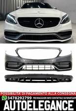 Bodykit Vorne Mit Diffusor Und Tipps Schwarz Geeignet Für Mercedes W205