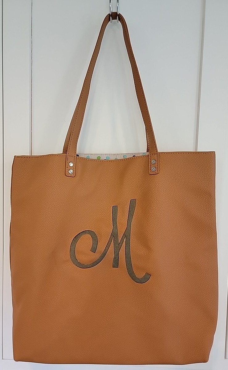 Jewell By Thirty-One Large Around Town Tote Bag Purse Caramel Brown 31
