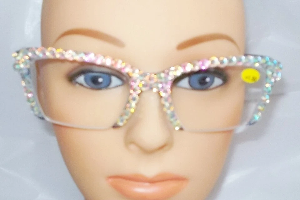 GAFAS DE LECTURA ROSA AZUL NEGRO LEOPARDO MARRÓN ESTRÁS ESTILO RETRO ENVÍO GRATUITO Foto 3 de 4