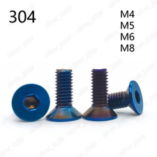 304 Stainless Steel Vacuum plating blueing Motorcycle steering Wheel Screw