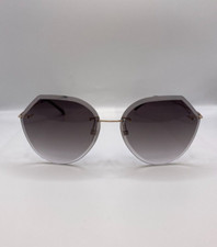 Kenneth Cole Reaction KC2871 32F Gold Print Round Sunglasses Frame 63-15-140
