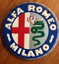 Vintage Alfa Romeo Metal Pin / Button ~ Embossed