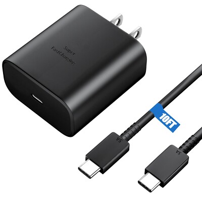 S24 S23 S22 Ultra Charger,45W Samsung Super Fast Charger Type C, USB C Androi...