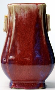 SUPERB CHINESE ANTIQUE FLAMBE-GLAZED VASE YONGZHENG