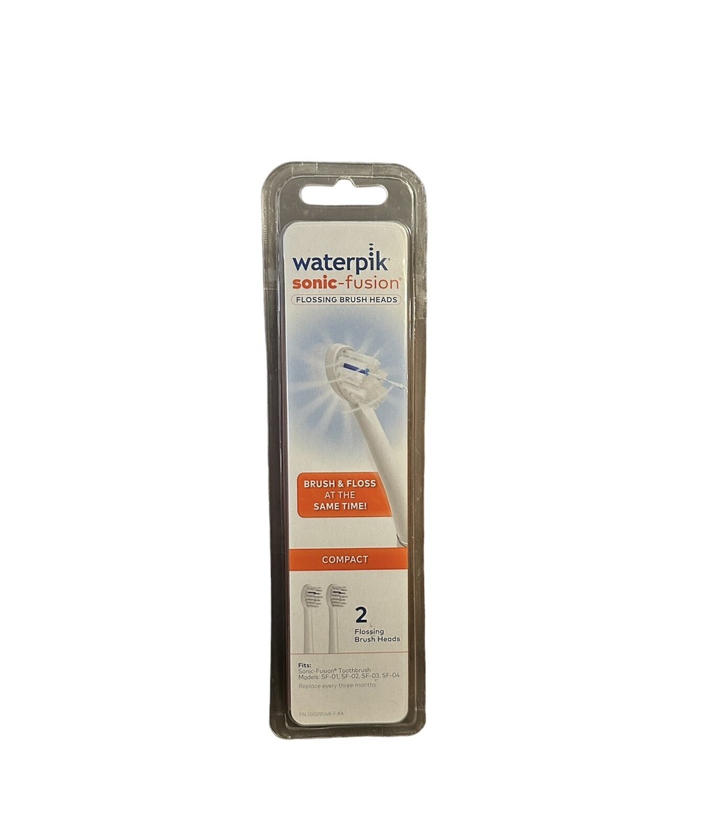 Waterpik Compact Replacement Flossing Brush Heads for Sonic Fusion, Heads