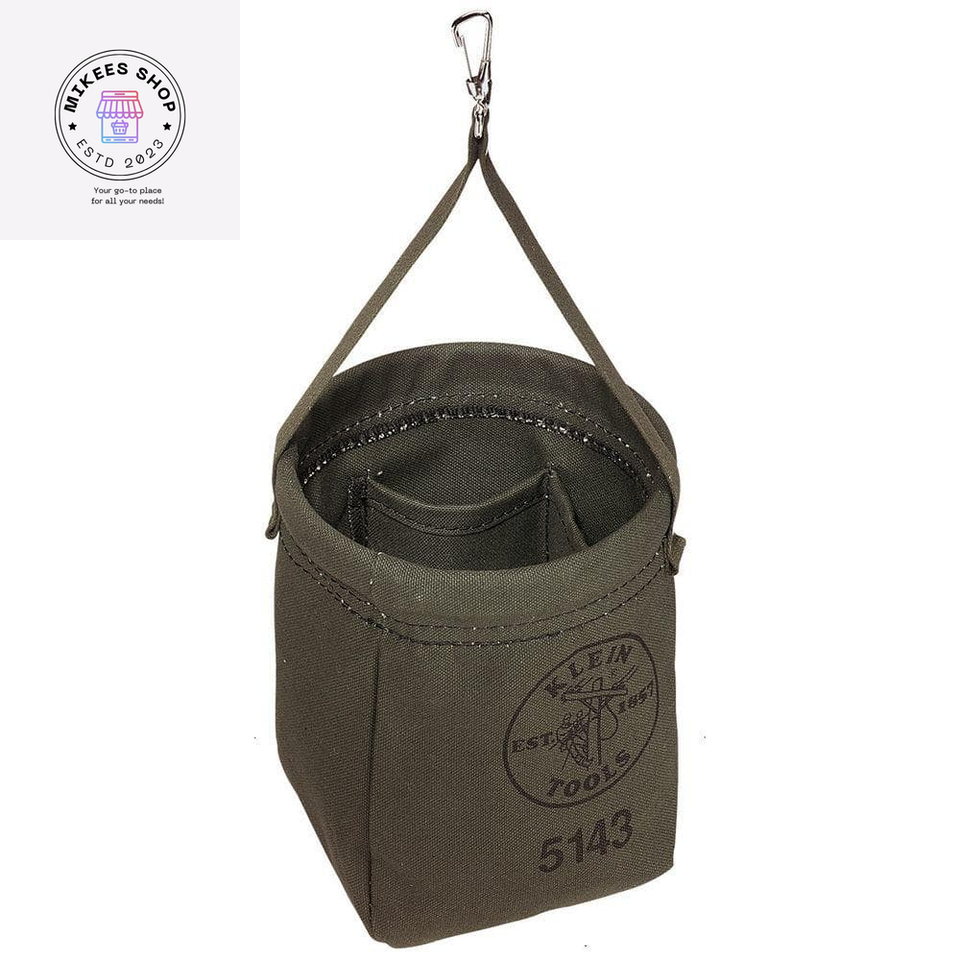Klein Tools Canvas Tool Bag Storage Organizer Bucket Hanging