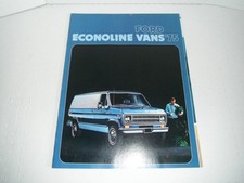 1975 Ford Econoline Van Original Sales Brochure - 12 Pages Nos