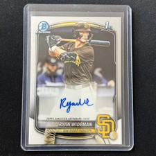 💎2025 BOWMAN DRAFT CHROME BASEBALL 1ST BOWMAN AUTO RYAN WIDEMAN