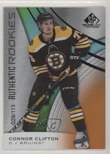 2019 SP Game Used Authentic Rookies Orange Rainbow /113 Connor Clifton #125 01ks