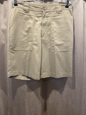 Nike Golfshorts Herren 32 Khaki Flatfront Chino