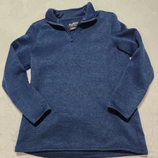 MACK RUSSO 1/4 Zip Blue Pullover Sweater Mens Size Medium M