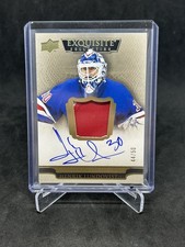 2022-23 UD The Cup Henrik Lundqvist Exquisite Endorsements Relics Patch Auto /50