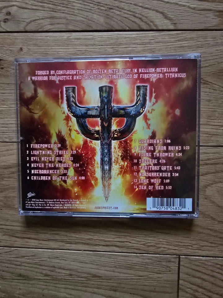 JUDAS PRIEST "FIREPOWER" HAND SIGNED Autographed CD signed booklet - RARE - Image 3 of 3