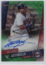 2019 Finest Green Wave Refractor 18/99 Willians Astudillo Rookie Auto RC 9l6