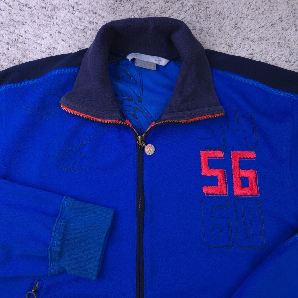 Chaqueta de fútbol de colección Corea para hombre mediana Nike KFA fútbol logotipo de tigre etiqueta plateada Y2K Foto 3 de 4