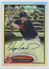 2012 Topps Chrome Rookie Auto Refractor 166/499 Ryan Lavarnway #5 Auto b8r