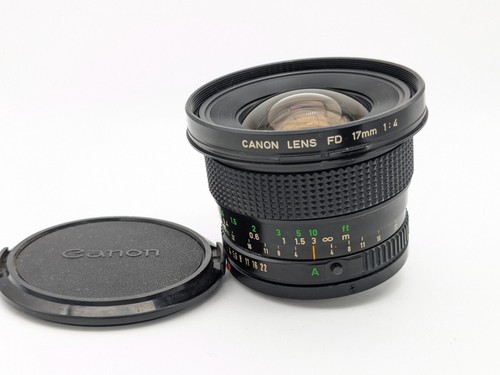RARE ! CANON Fd 17mm F/4 Angle Ultra Large Manuel Focus Objectif W